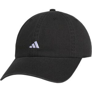 Adidas Women's Black White 1 Baseball Adjustable Cotton Athletic Relaxed Hat